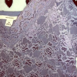 gorgeous new Merona gray lace top